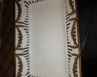 French dior bronze mounted handled tray