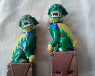 Chinese export foo dogs