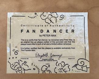 PETER MAX - FAN DANCER