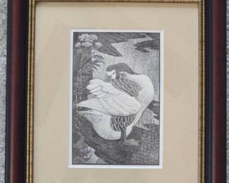 Charles Frederick Tunnicliffe The Gander Wood Engraving