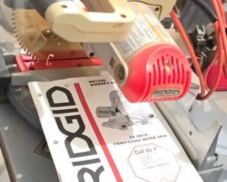 RIDGID Inch Compound Miter Saw with Stand