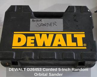 DEWALT D Corded Inch Random Orbital Sander