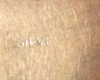 Vintage Sterling Silver Heart Locket Necklace 