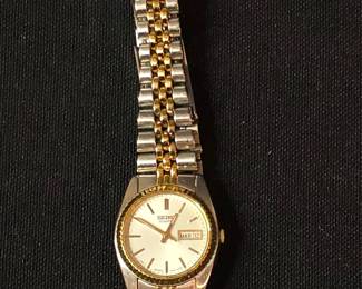Seiko N Two Tone Stainless Steel Womens Watch
