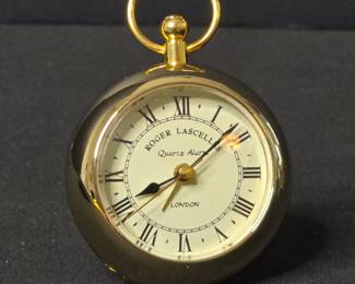 Roger Lascelles London Pocket Watch Style Alarm Clock