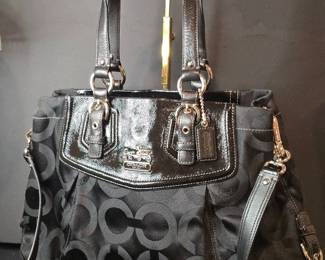 Coach Madison Op Art Signature Shoulder Bag 