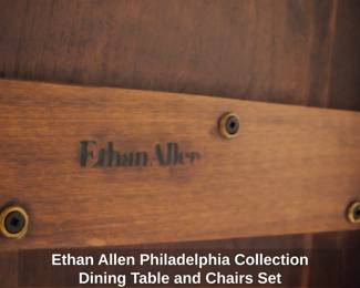 Ethan Allen Philadelphia Collection Dining Table and Chairs Set 