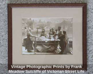 Vintage Photographic Prints by Frank Meadow Sutcliffe of Victorian Street Life