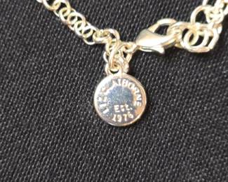 Liz Claiborne Blue Stone Teardrop Necklace and Earrings