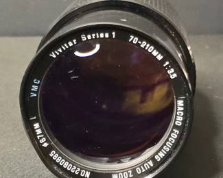 Minolta SRT mm SLR Camera with Minolta MC Rokkor-PF 50mm f/1.7 Lens and Vivitar Series Macro Focusing Auto Zoom Lens