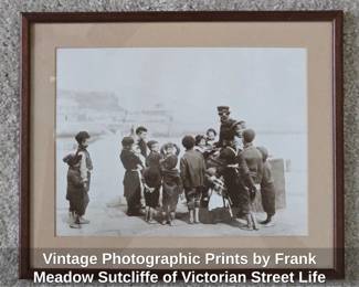 Vintage Photographic Prints by Frank Meadow Sutcliffe of Victorian Street Life
