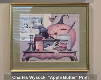 Charles Wysocki Apple Butter Print