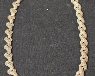 Sterling Silver Necklace with Marcasite