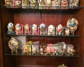 Hand Painted Egg Shells, Made in England 