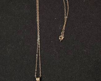 Vintage Sterling Silver Heart Locket Necklace