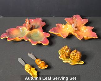 Autumn Leaf Serving Set