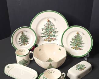 Spode Christmas Tree China Set