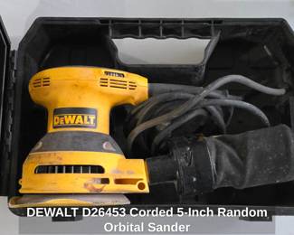 DEWALT D Corded Inch Random Orbital Sander