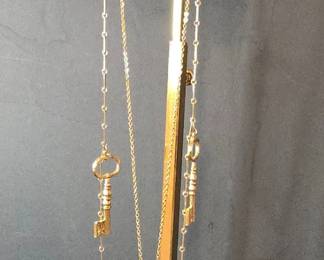 Costume Jewelry Necklace with Skeleton Keys