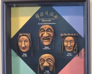Set of Hahoe Byeolsin Exorcism Masks