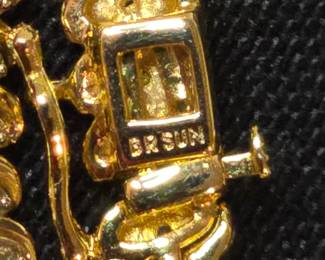 B. R. Sun Jewelry Set Necklace, Tennis Bracelet, and Earrings