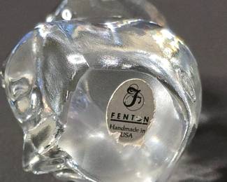 Fenton Glass Birthstone Bear Figurine 