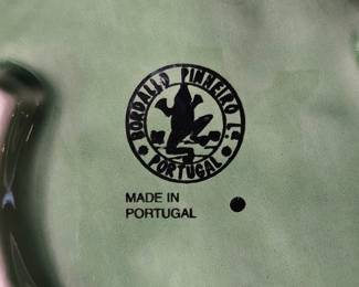 Bordallo Pinheiro Majolica Grape Leaf Divided Serving Dish