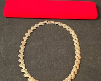 Sterling Silver Necklace with Marcasite