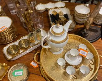 Maroccan, Gold plated serving tray