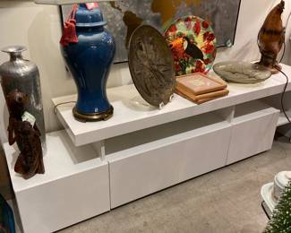 TV stand, cabinet, asian style table lamp