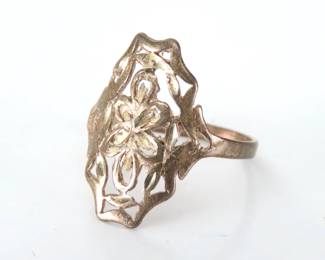 Vintage Sterling Silver Ring - Size 9 - 2.5g
