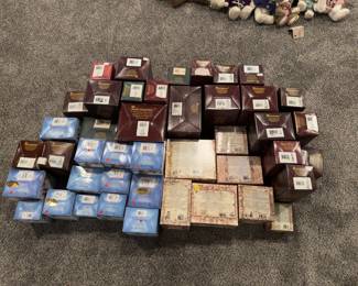 Lots of Boyd's bears resin santa, snowman, animal collectibles