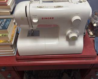 Sewing machine with vintage table