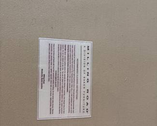 Baker Couch Miller Road Furniture 90” long x 38” 