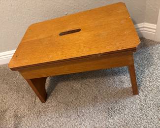 Solid wood Step stool 11" H x 18L x 12W"