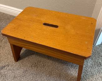 Solid wood Step stool 11" H x 18L x 12W"