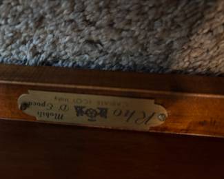 House of Rho Italian Neoclassical style three tiered side table 24" x 15" x 29"