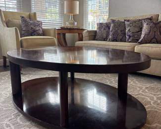 Oval Coffee Table The Barbara Barry Collection by Baker 54" X 36" x 18"