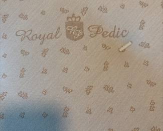 Platform bed headboard 48” Royal Pedic                        Mattress Box Spring and platform excellent condition. Baker Solid wood platform frame and padded headboard. 