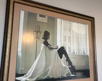 Vettrano Print 38” x47”  Jackie O.  Jackie Kennedy