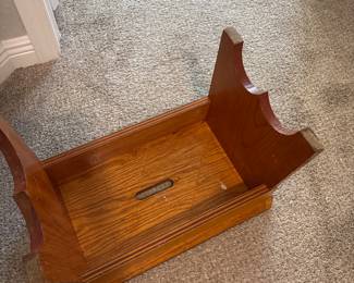 Solid wood Step stool 11" H x 18L x 12W"