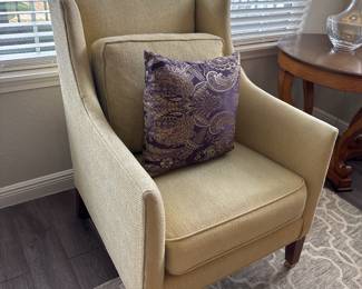 Milling Road by Baker Tweed High Back Regency Chair 29 x 31”