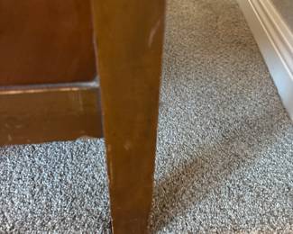 Art Deco Waterfall Dresser 47” High x 16” deep x 37” 3 large drawers 4 small valet drawers on top.  See pics for ware. 