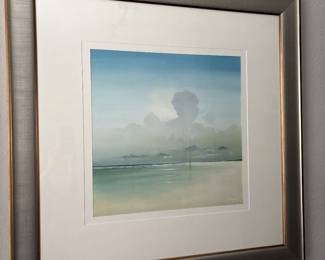 Lawrence Coulson framed Beach print 38 x 38