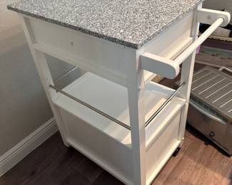 Kitchen Cart with Granite Top