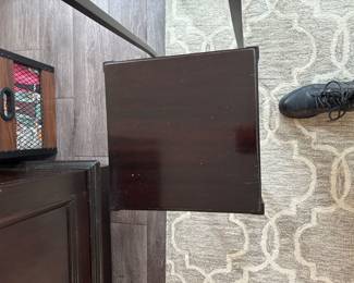 Small Baker Mahogany Nesting side table 10 x 10 x 21 1/2