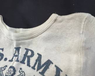 ULTRA RARE NEW OLD STOCK 1940 WW2 CAMP LEE ARMY T SHIRT