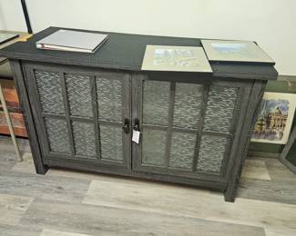 Glass front bar or side board