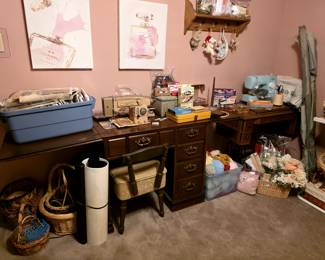 Tons of sewing items and multiple sewing machines
