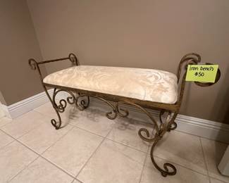 Iron bench